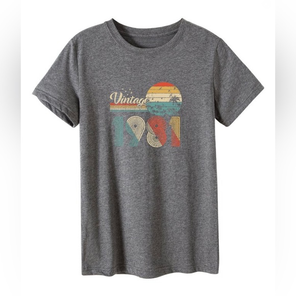 Dark Gray Short Sleeve Fitted Tee - Picture 2 of 2